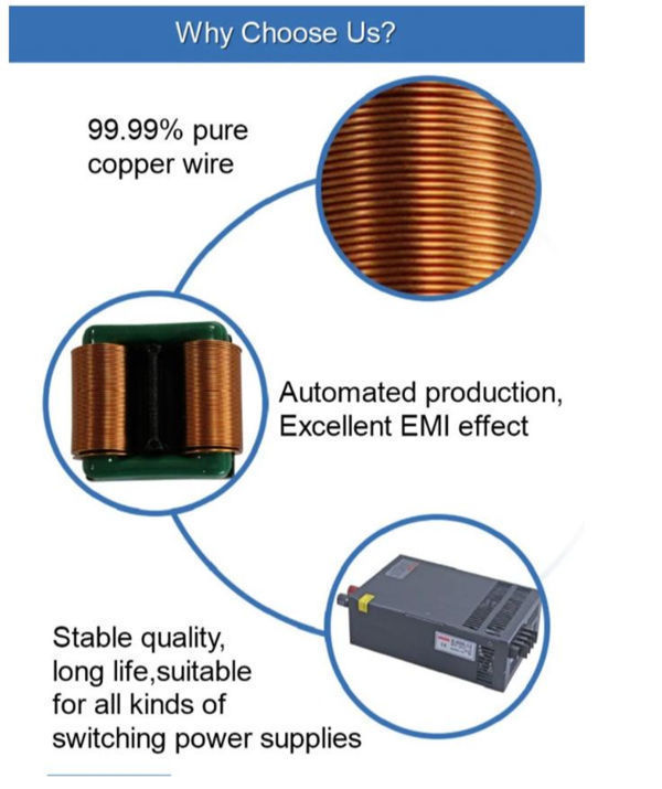 Customer-design Flat Wire Inductor Line Common Mode Choke Filter common mode inductor supplier